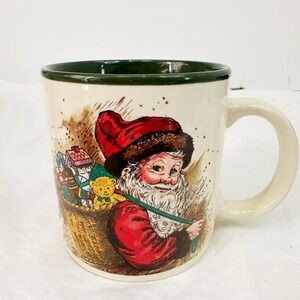 Potpourri Press Vintage 1987 Santa Claus Mug Christmas Holiday Gifts Korea